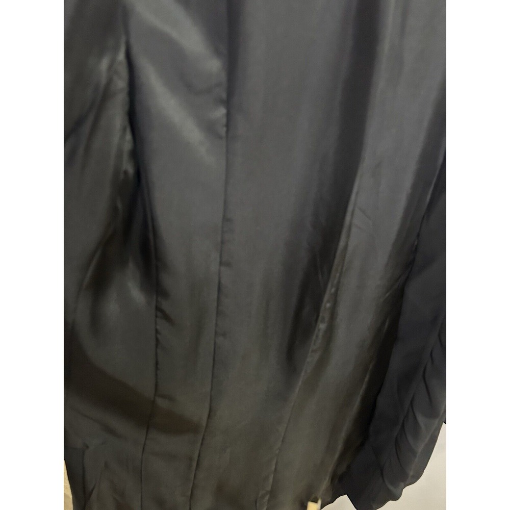 Eileen‎ Fisher 100% Silk Black Open Slit Cardigan Size XXS - Picture 4 of 10
